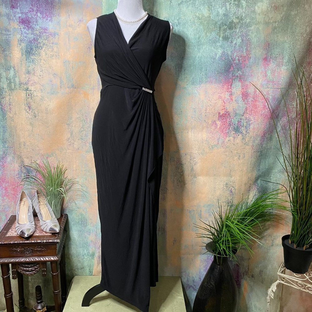 📌 Emma & Michelle Elegant Black Evening Dress - Picture 2 of 15